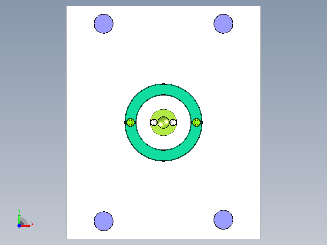 绝缘板注塑模具设计图纸-一模四腔含三维UG模具+CAD图纸+说明书前视图