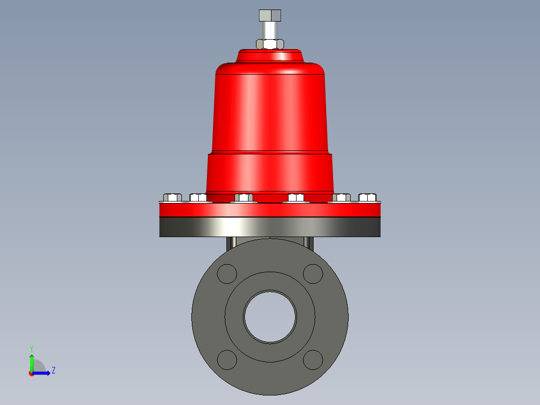管道手动球阀-水管开关阀-手动阀门Jordan Valve-50-150-FE-DEFAULT左视图