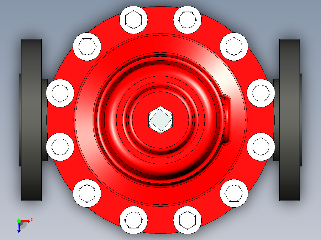 管道手动球阀-水管开关阀-手动阀门Jordan Valve-50-150-FE-DEFAULT俯视图