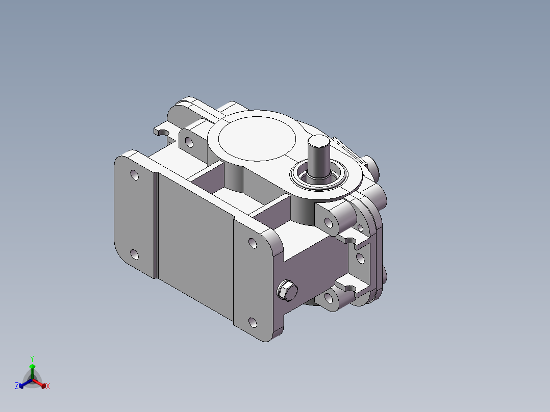 减速器正等轴测图