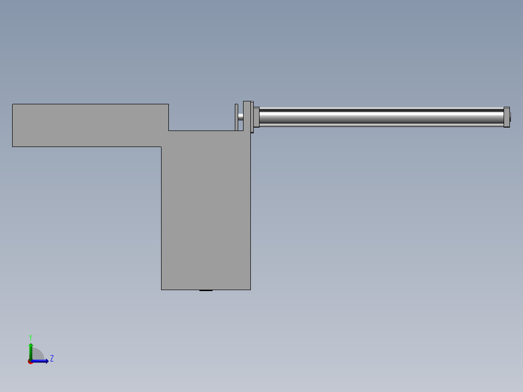 升降推送系统左视图