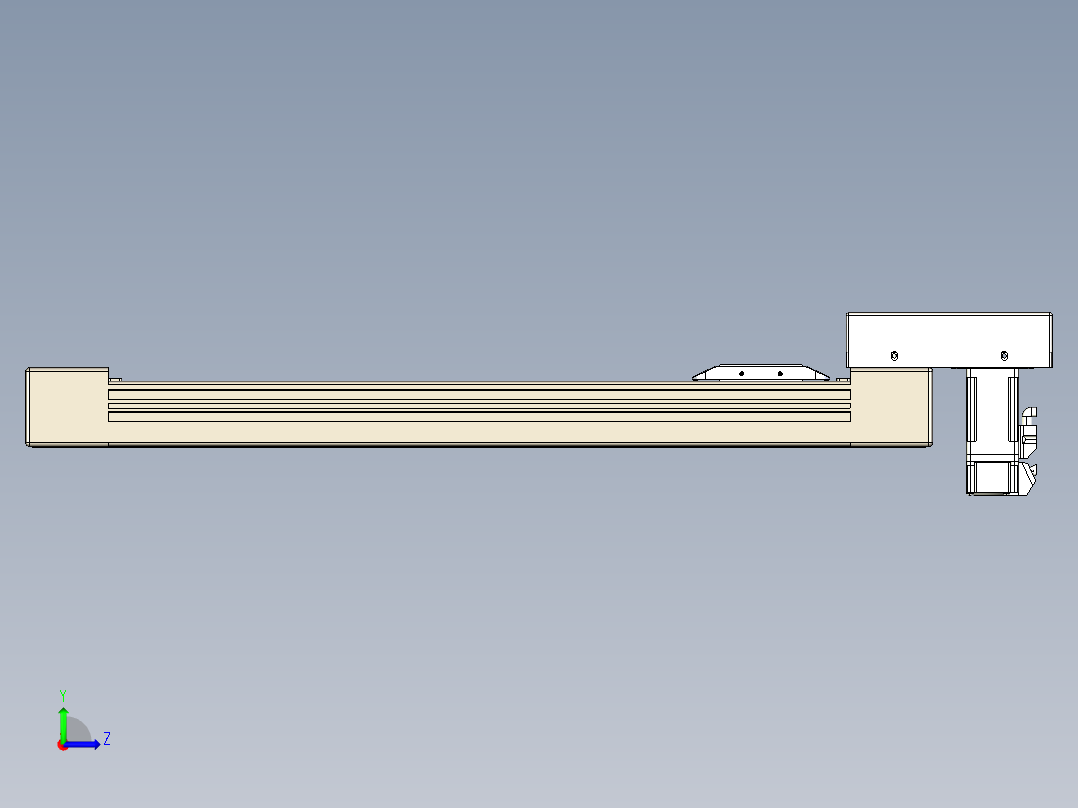 同步带全封闭直线模组TPA-HCB-65S-90-L400-M-C-P10-N3左视图