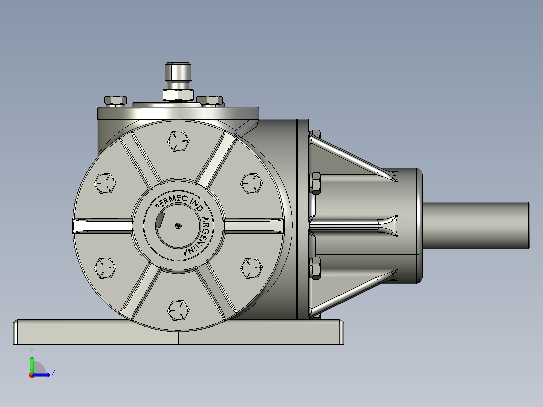 角齿轮箱左视图