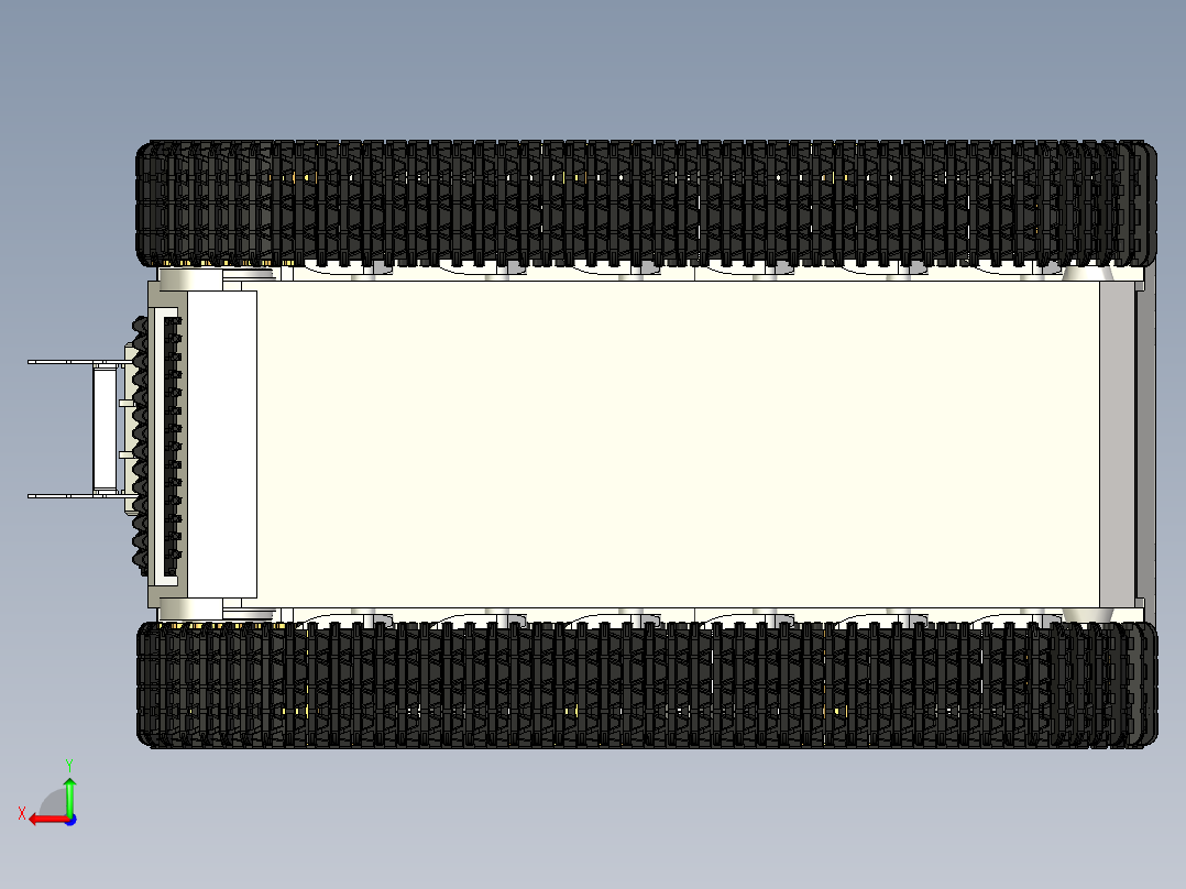 悬崖清理检查勘探分离式机器人后视图