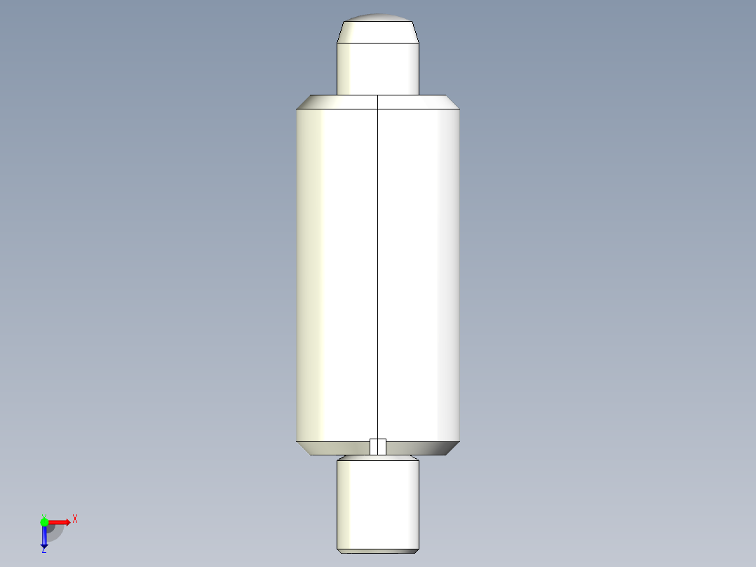 分割定位柱(無卡鎖D)2212-3D多系列多零件图纸模型俯视图
