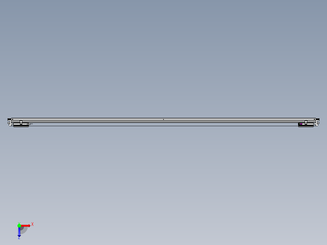 威洛博VL系列直线电机模组-2VL17E2-S2800俯视图