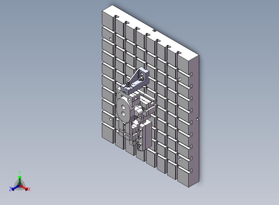 A33-液压泵盖组合夹具正等轴测图