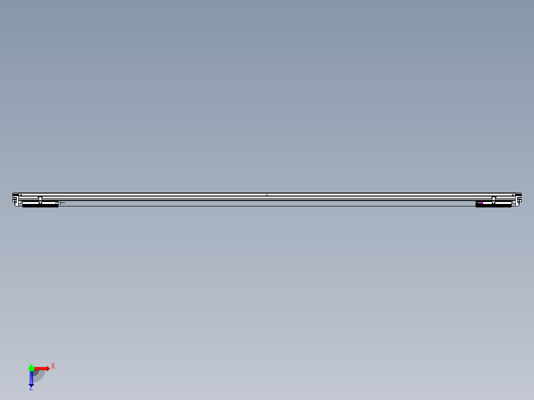 威洛博VL系列直线电机模组-2VL14S3-S2450俯视图