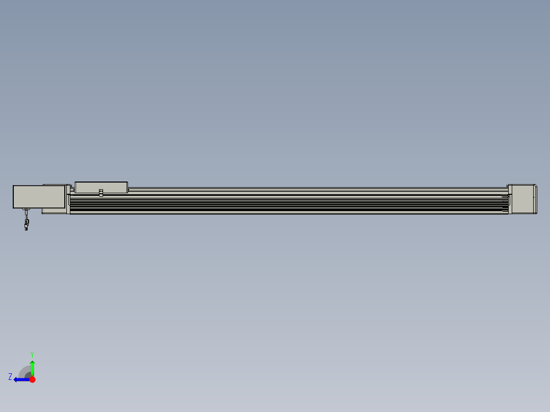 威洛博直线电机模组EB16-L208-S1500-BL-ZP75-MS3-5K右视图