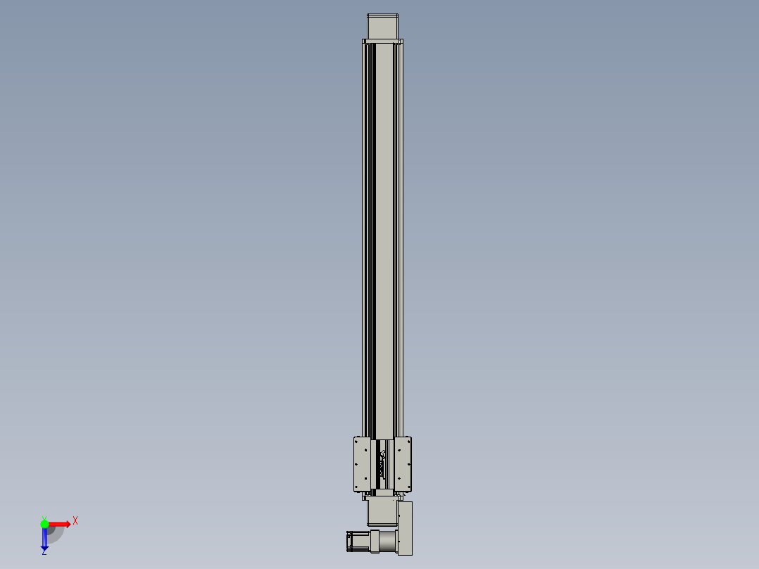 威洛博直线电机模组EB16-L208-S1500-BL-ZP75-MS3-5K俯视图