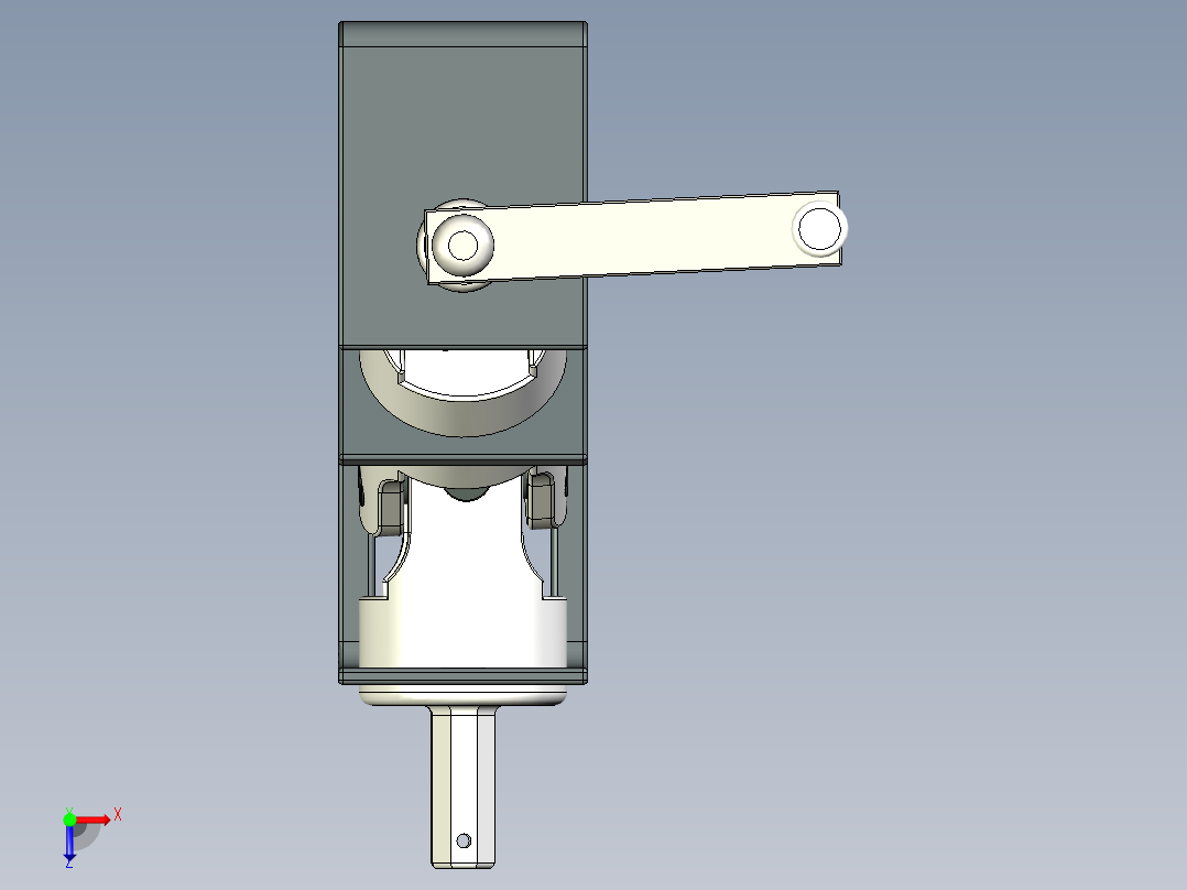universal-joint 万向节结构3D图纸 INVENTOR设计俯视图