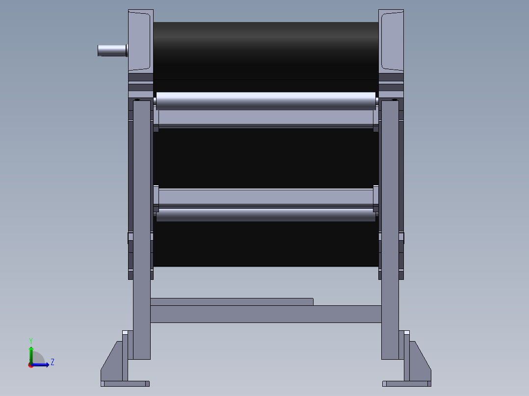 hs-80t-产品输送装置（带式输送机）左视图