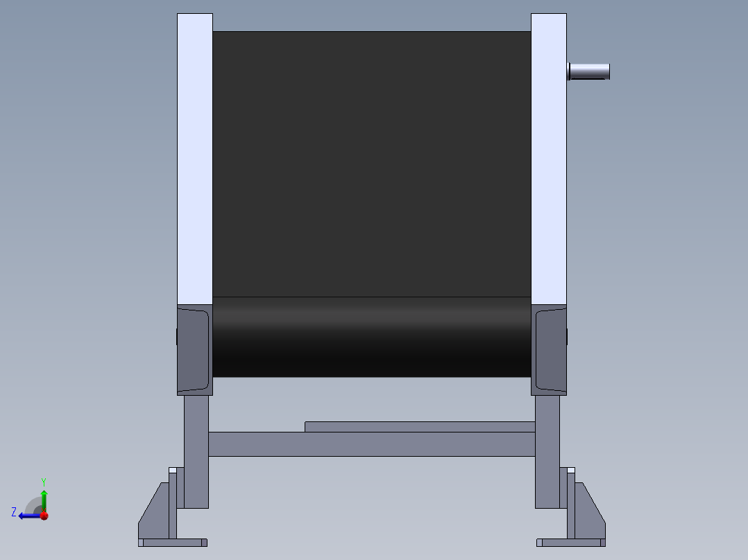 hs-80t-产品输送装置（带式输送机）右视图