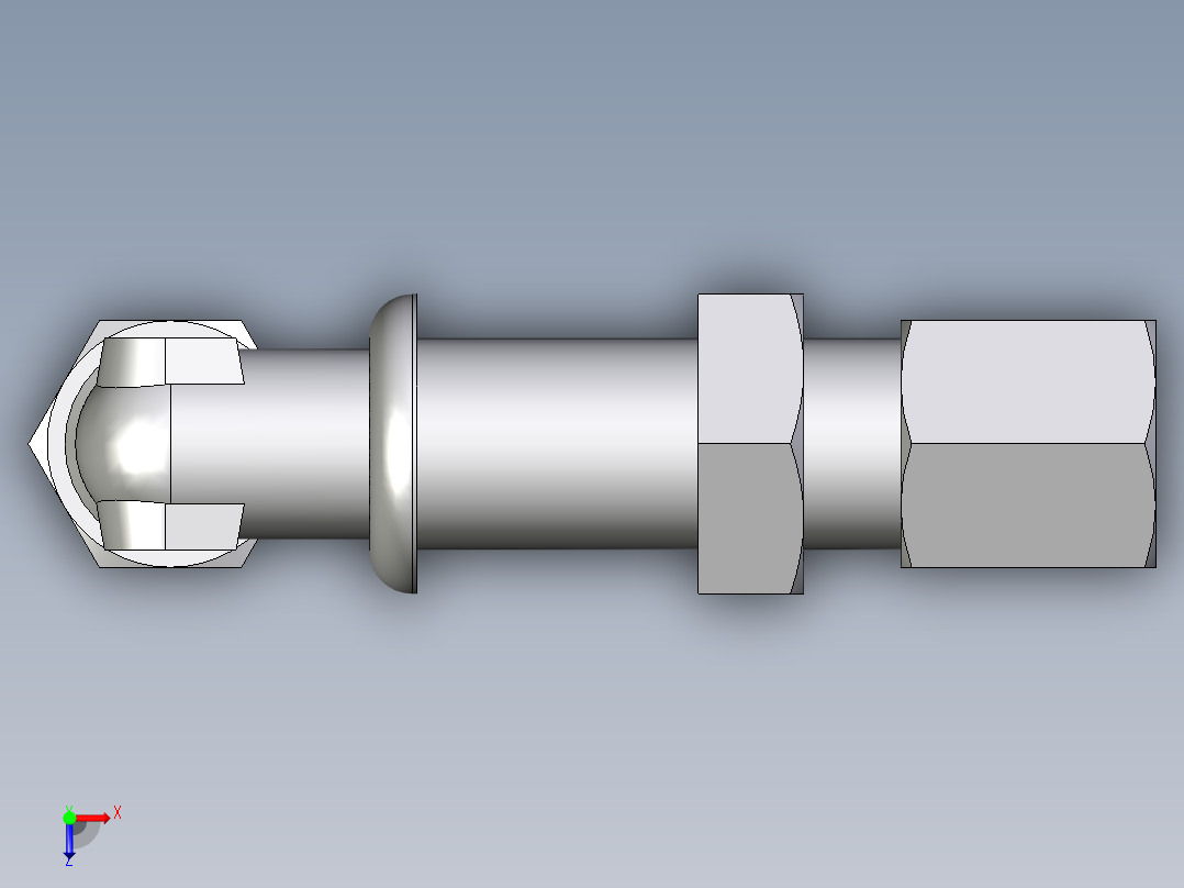 卡套式工业通用硬管接头EO_Bulkhead_elbow_WSV06ZL71俯视图