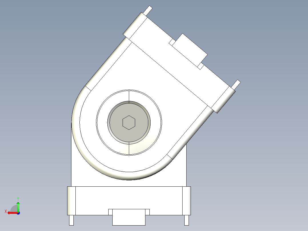 型材-BR 30X30 PIVOT JOINT KJN502683后视图