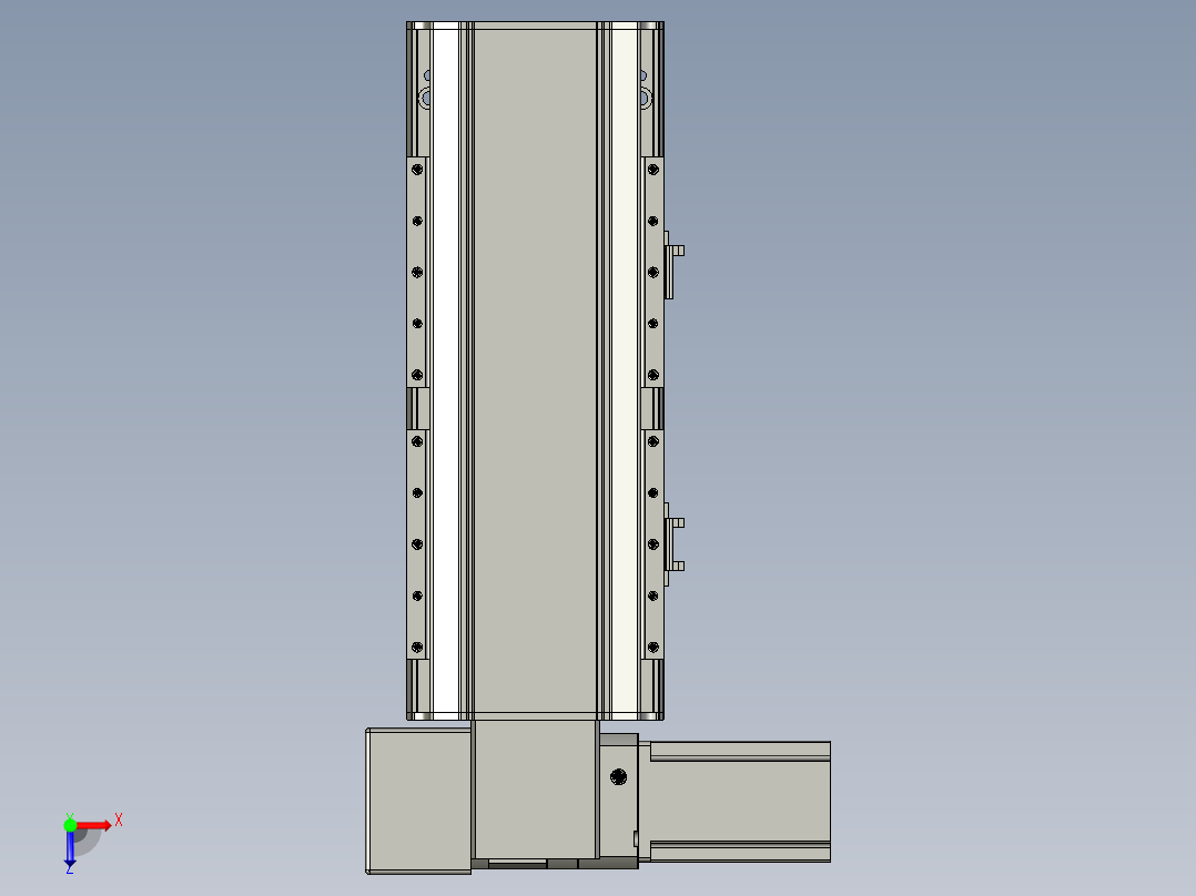 直线模组LHB17-L40-S150-LD设计图纸俯视图