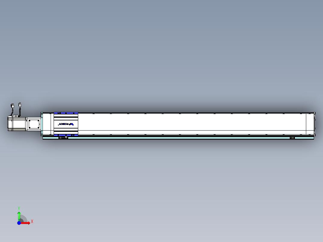 VF丝杆传动-一般环境VF14-Lxx-C-S1300-BC-ZP75-C3前视图