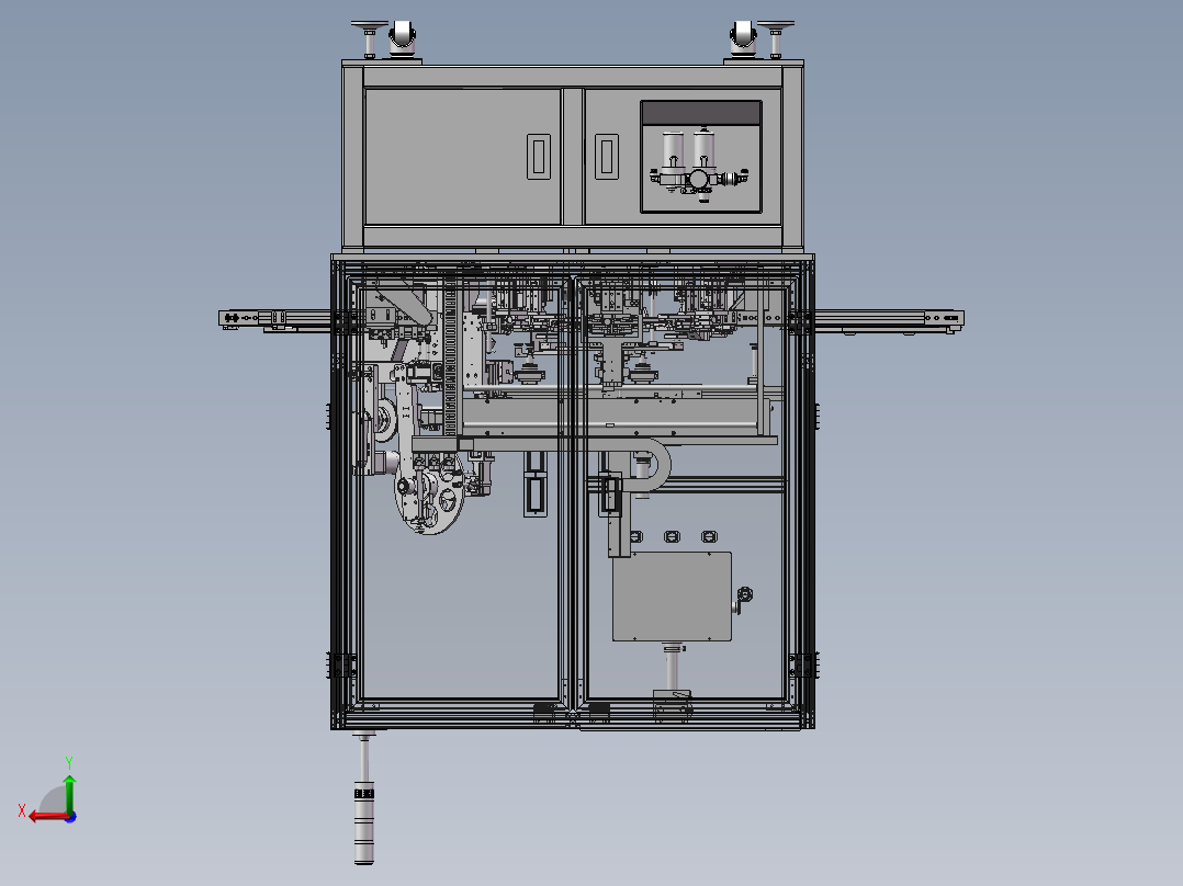 自动贴E型胶纸机sw18后视图