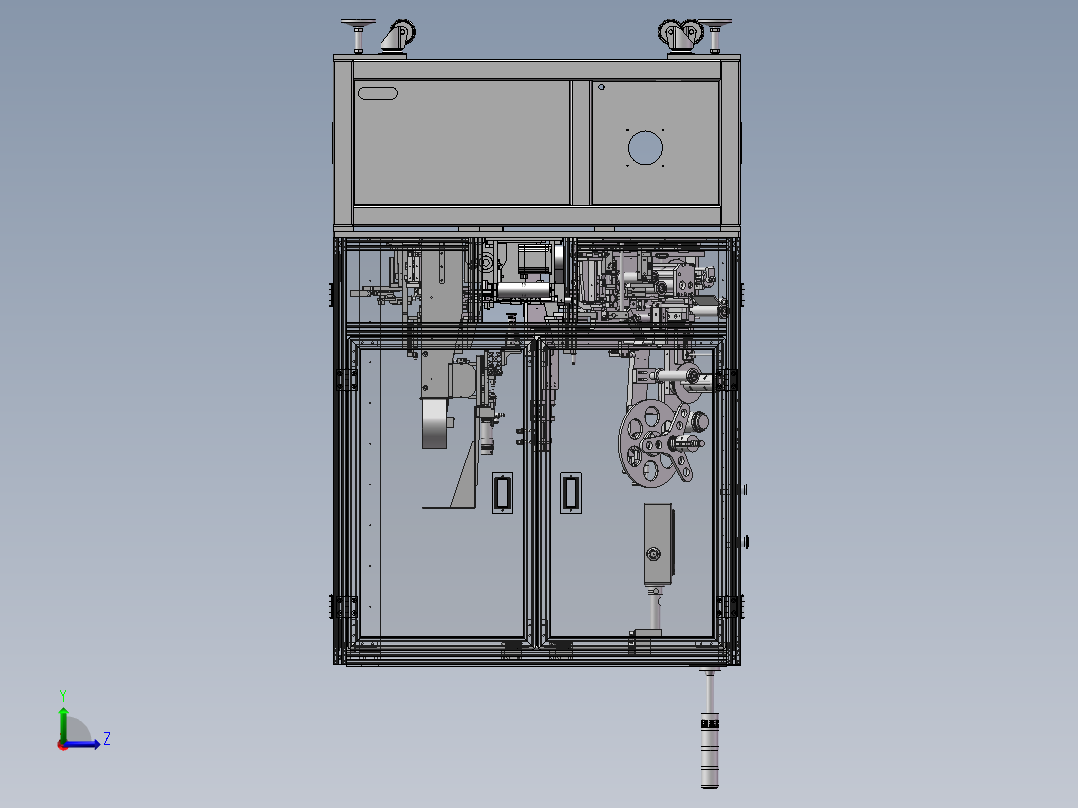 自动贴E型胶纸机sw18左视图