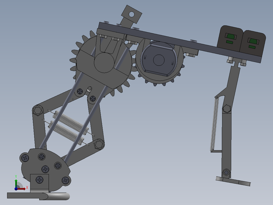 仿生青蛙sw22可编辑前视图