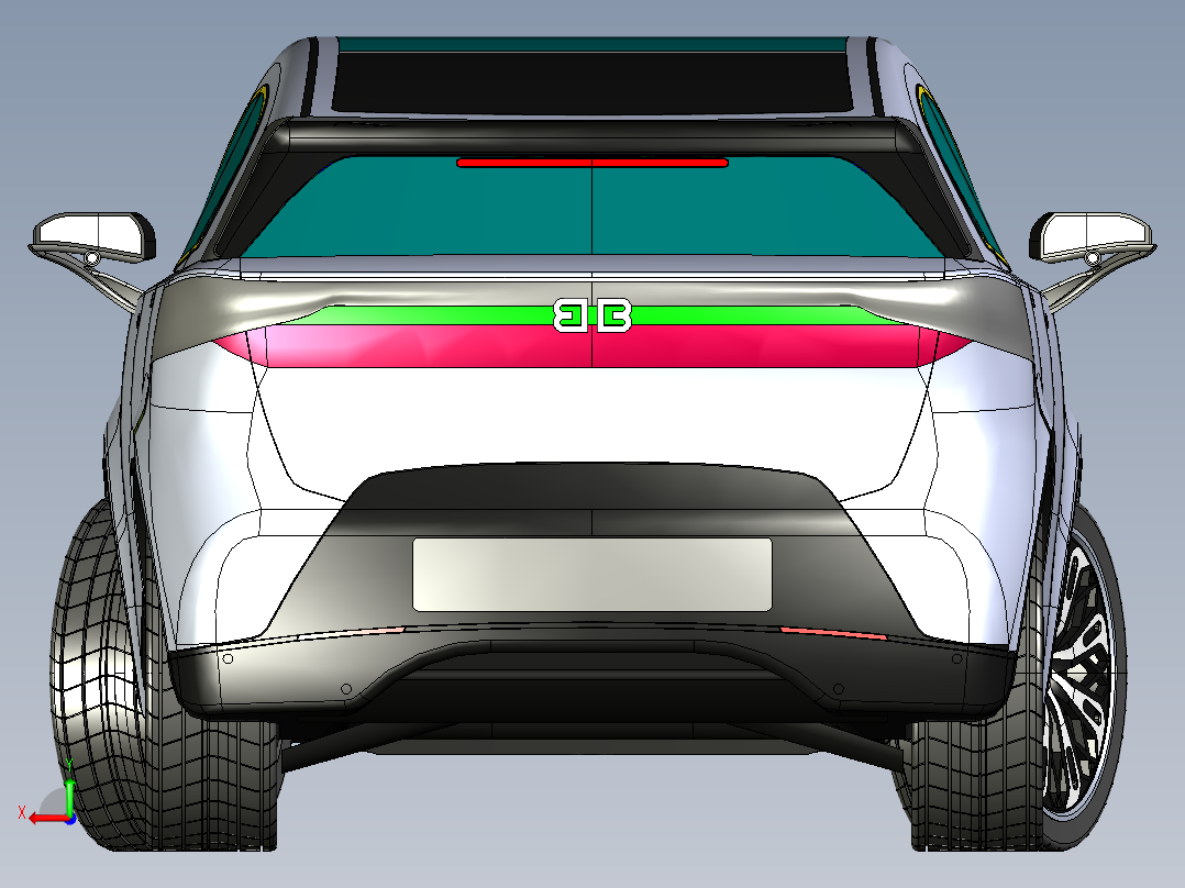 TBO CROSSOVER_T5 2024款汽车后视图