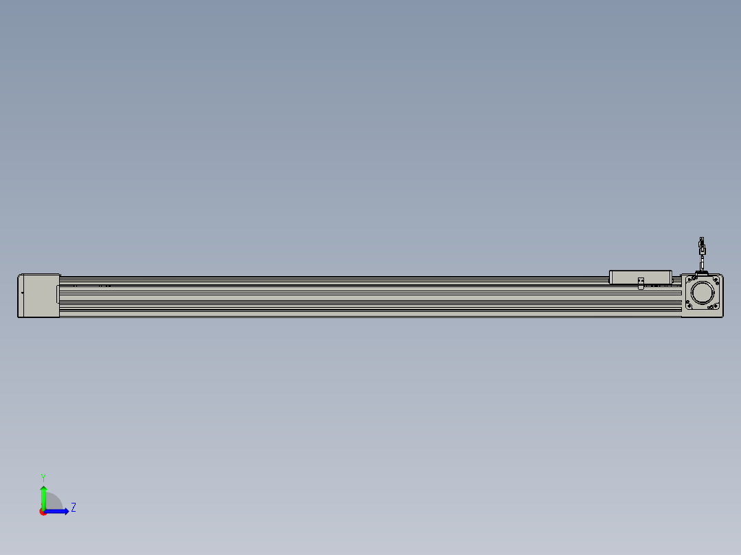 威洛博直线电机模组EB8-L200-S1300-R-P75-MS3左视图