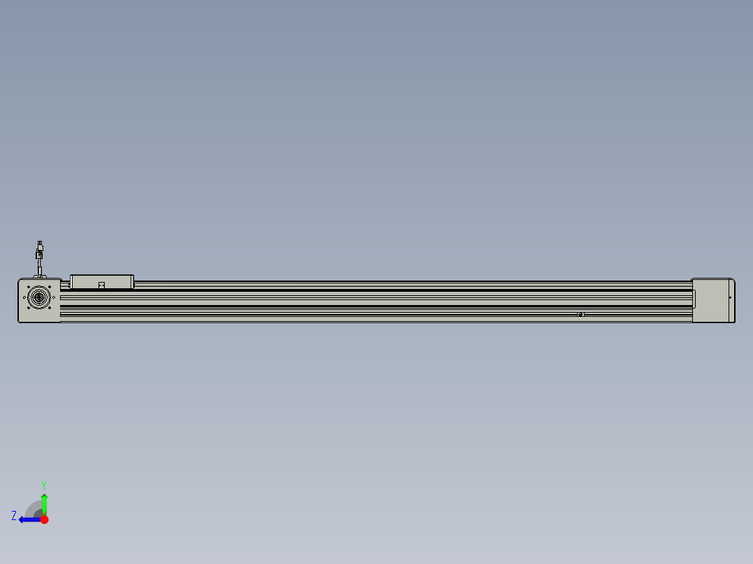 威洛博直线电机模组EB8-L200-S1300-R-P75-MS3右视图