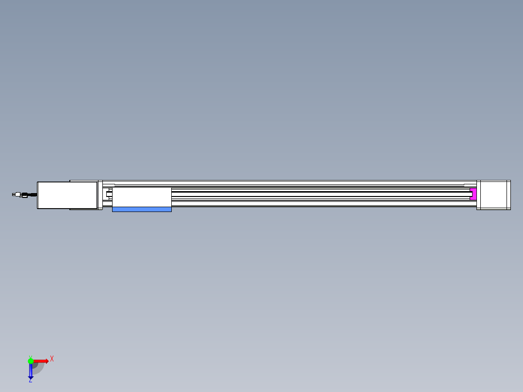 威洛博LB.GB同步带传动--欧规系列GB8-L96-S900-BR-P40俯视图