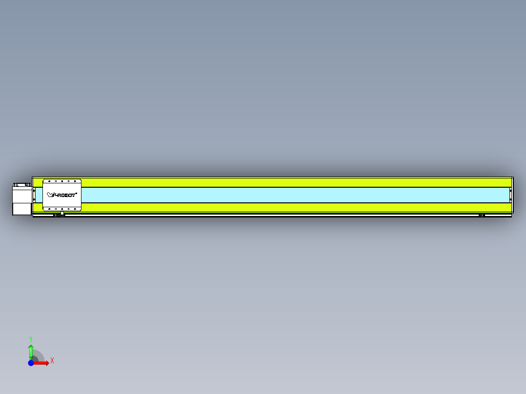 威洛博VBC同步带传动一无尘环境VBC17-L45-S1950-BLD-ZP75-C3前视图