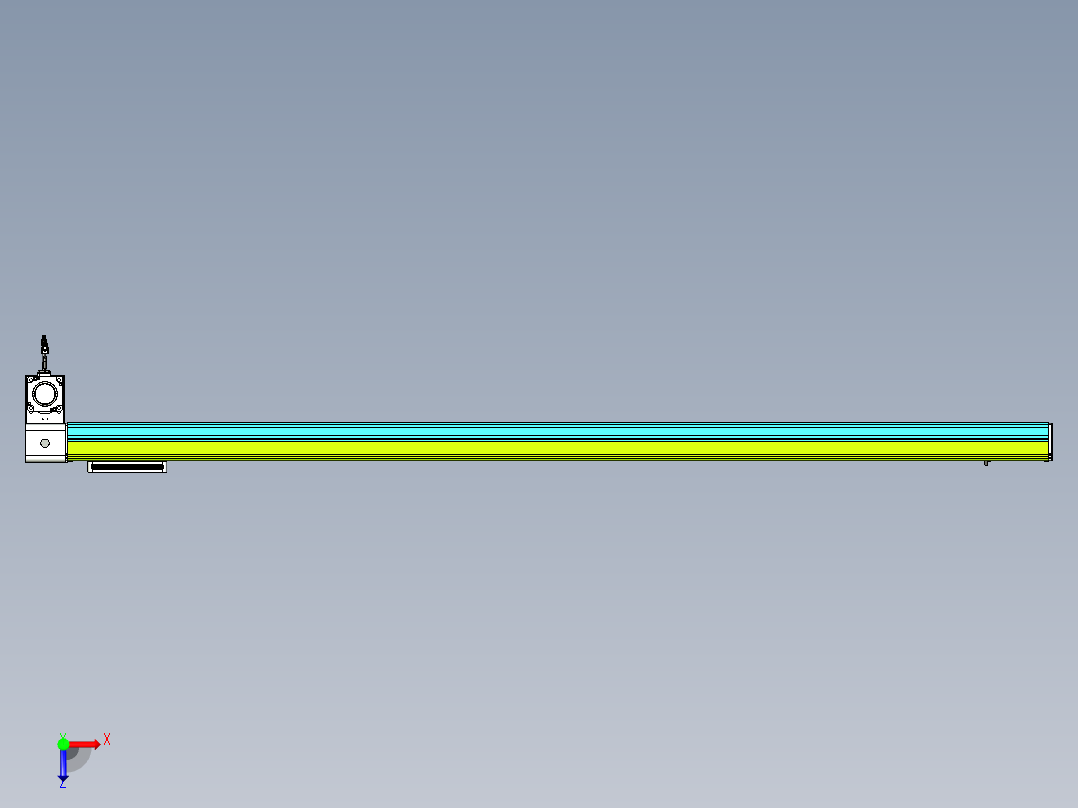 威洛博VBC同步带传动一无尘环境VBC17-L45-S1950-BLD-ZP75-C3俯视图