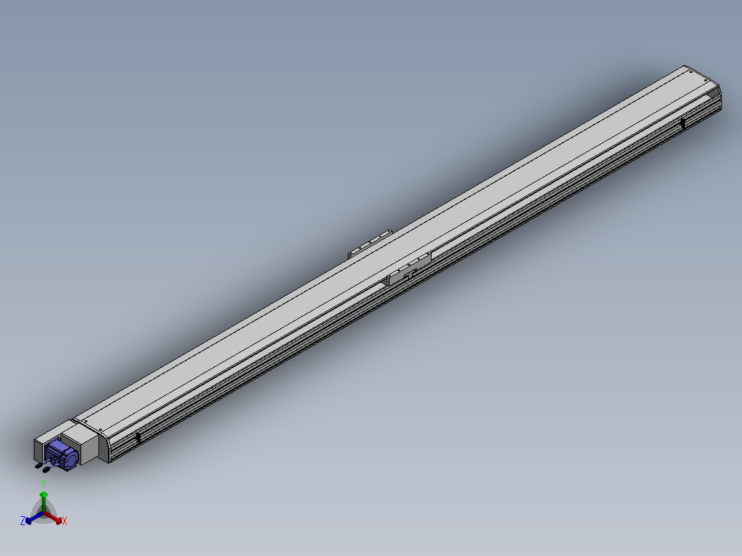 精密模组MT220-L150-3000-L-M75-C4正等轴测图