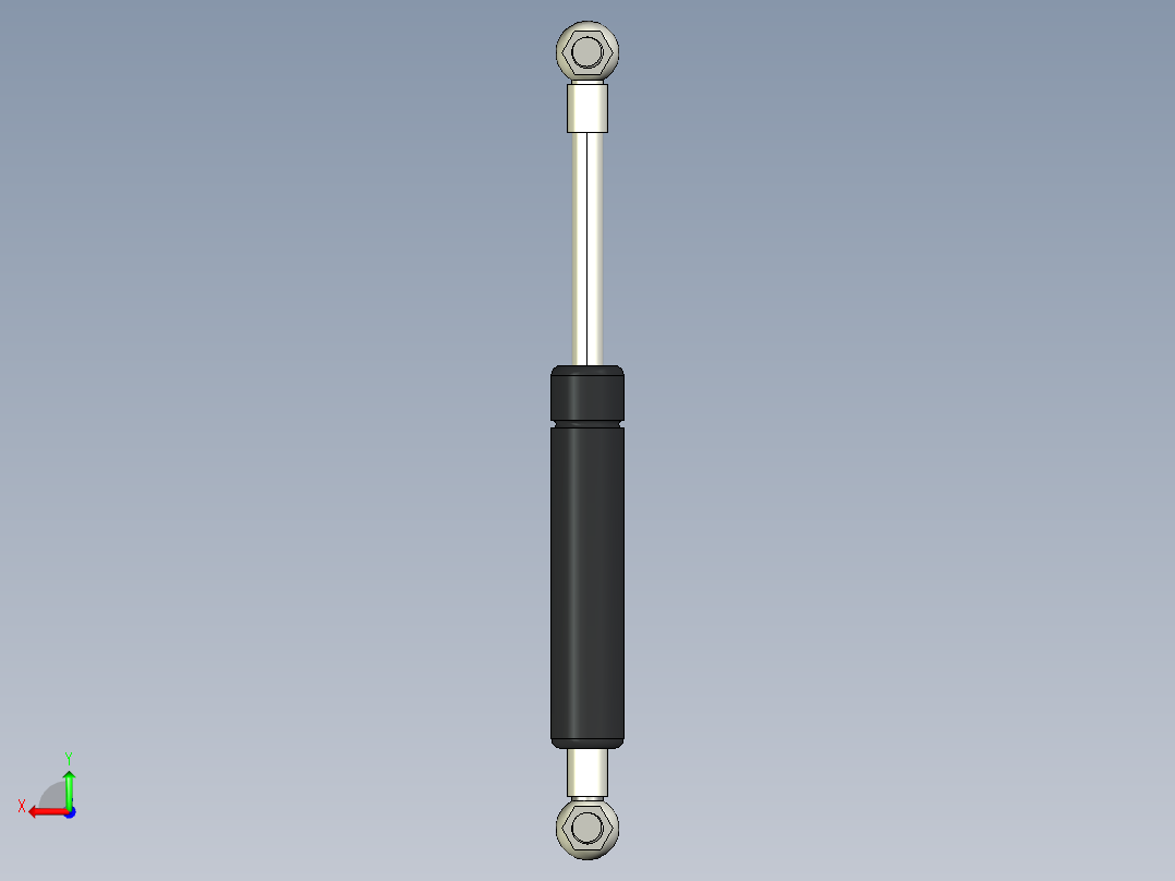 Q气压弹簧B310000046(25KG L195 和尚頭 進口)后视图