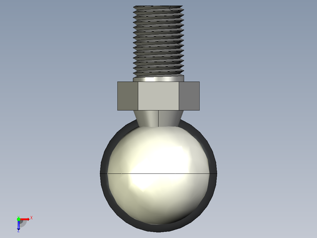 Q气压弹簧B310000046(25KG L195 和尚頭 進口)俯视图