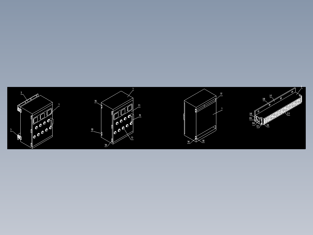 一种便于散热的配电控制设备
