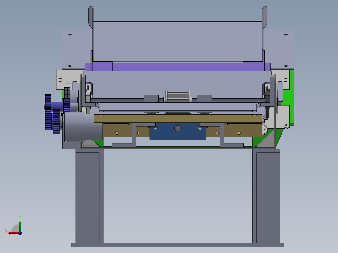 送纸机机构1200649后视图