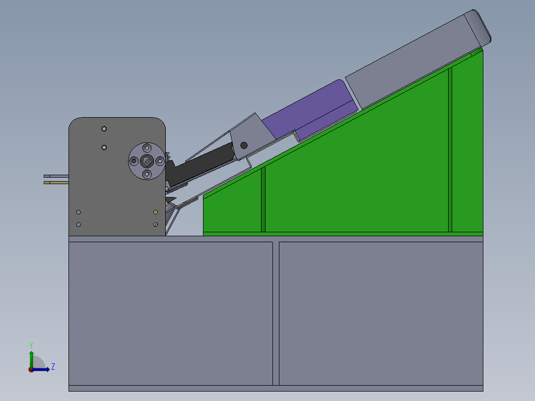 送纸机机构1200649左视图
