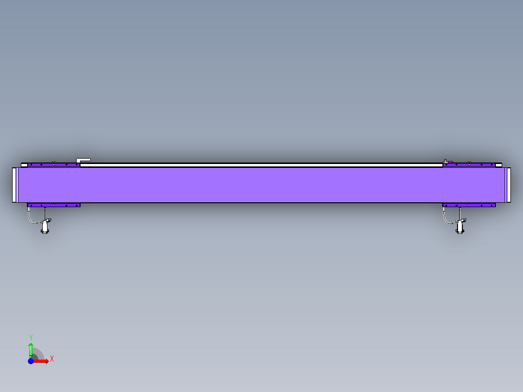 威洛博VL系列直线电机模组-2VL14S3-S1400前视图