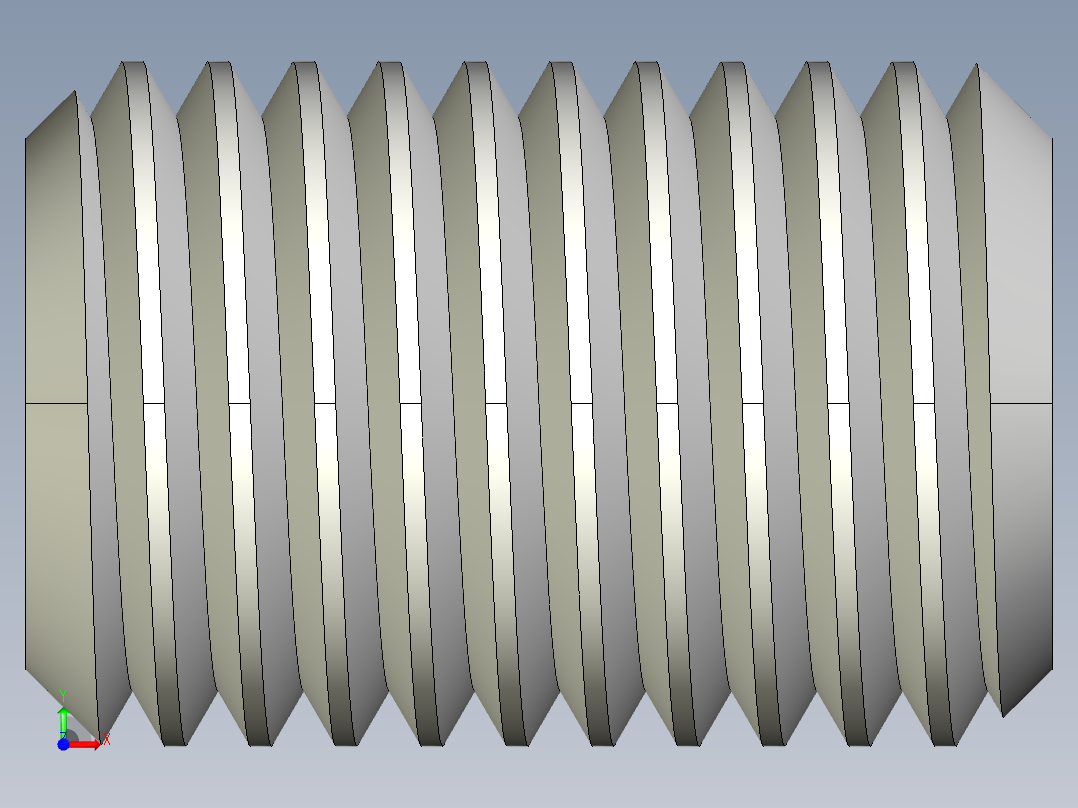 DIN 913-ISO 4026 固定螺钉-M20 L=30.STEP前视图