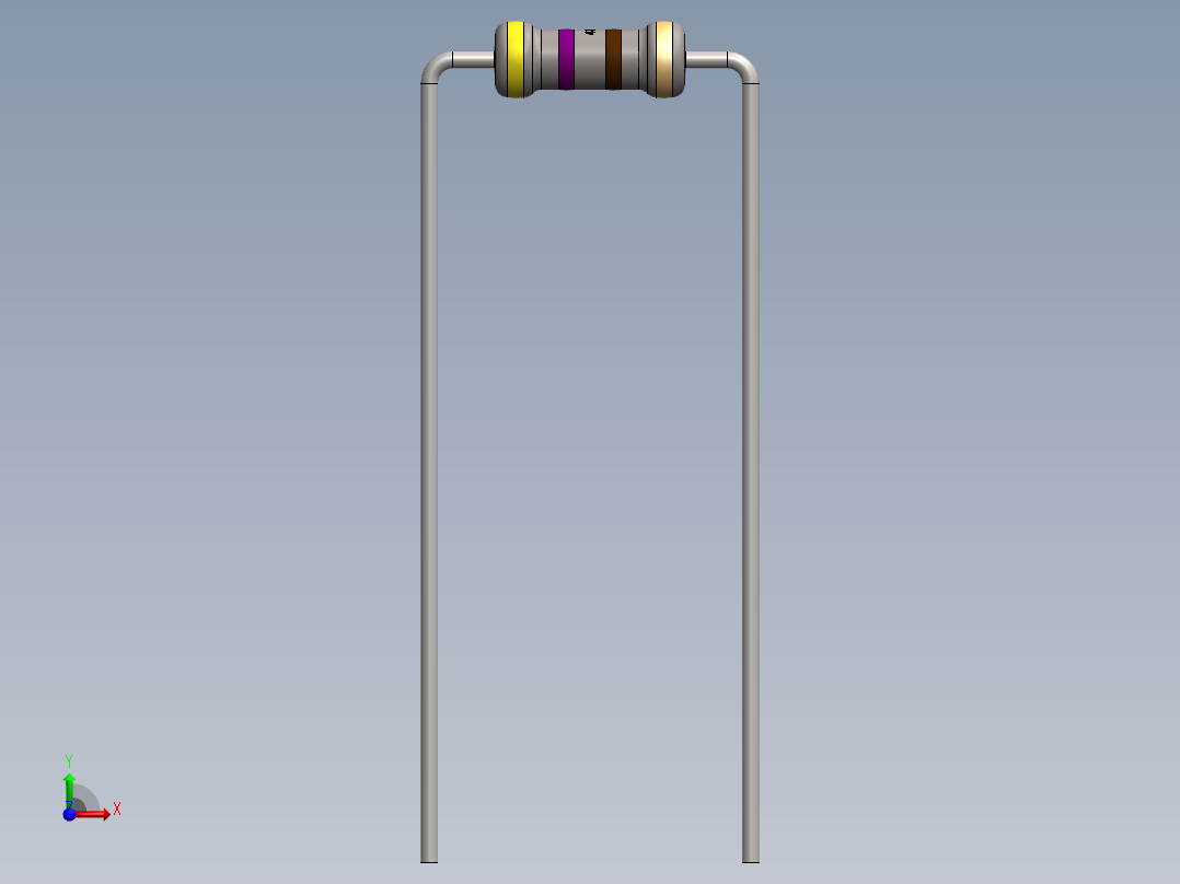 电容器 二极管 电阻器-Resistor 470 Ohm前视图