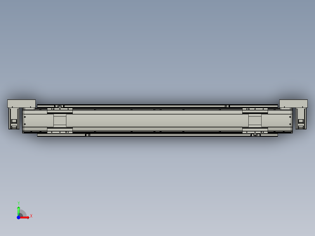 威洛博双电机滑台-VBF14S2-L50-S900-BLR-P40-C6前视图