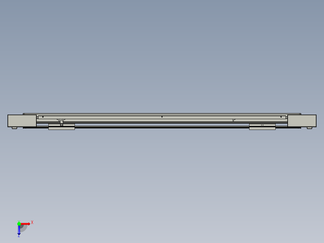 威洛博双电机滑台-VBF14S2-L50-S900-BLR-P40-C6俯视图