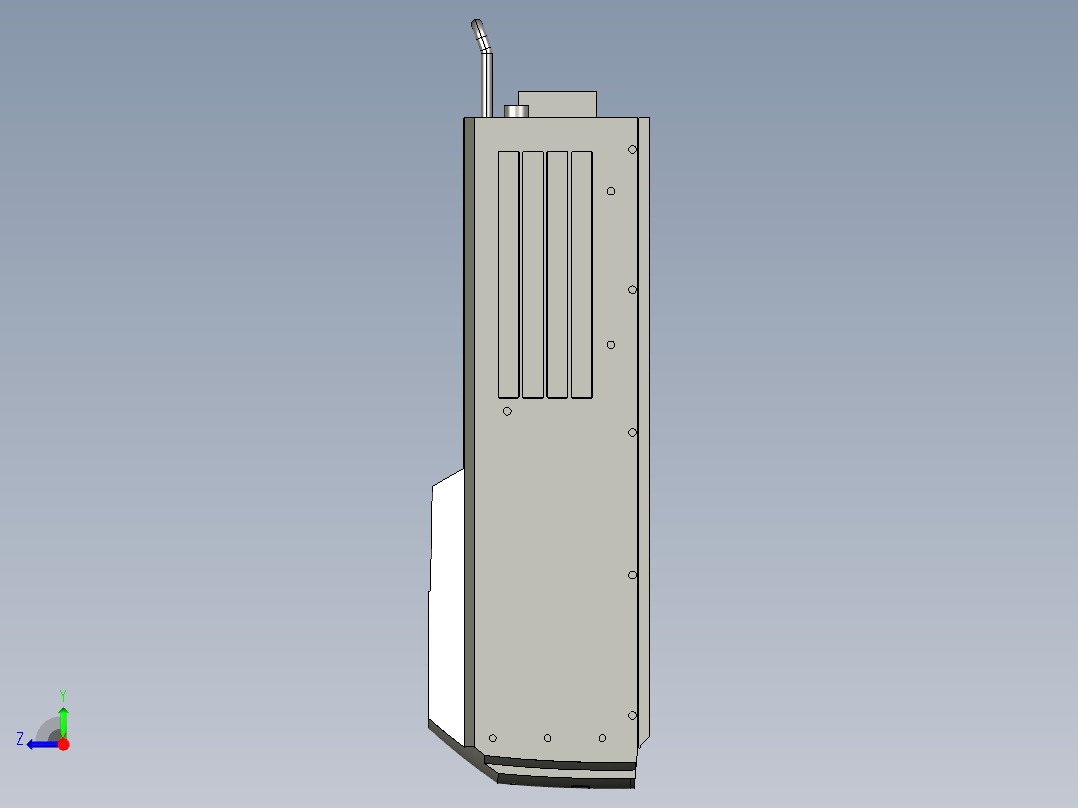 基恩士MD-H9810W_H_kc图纸模型右视图