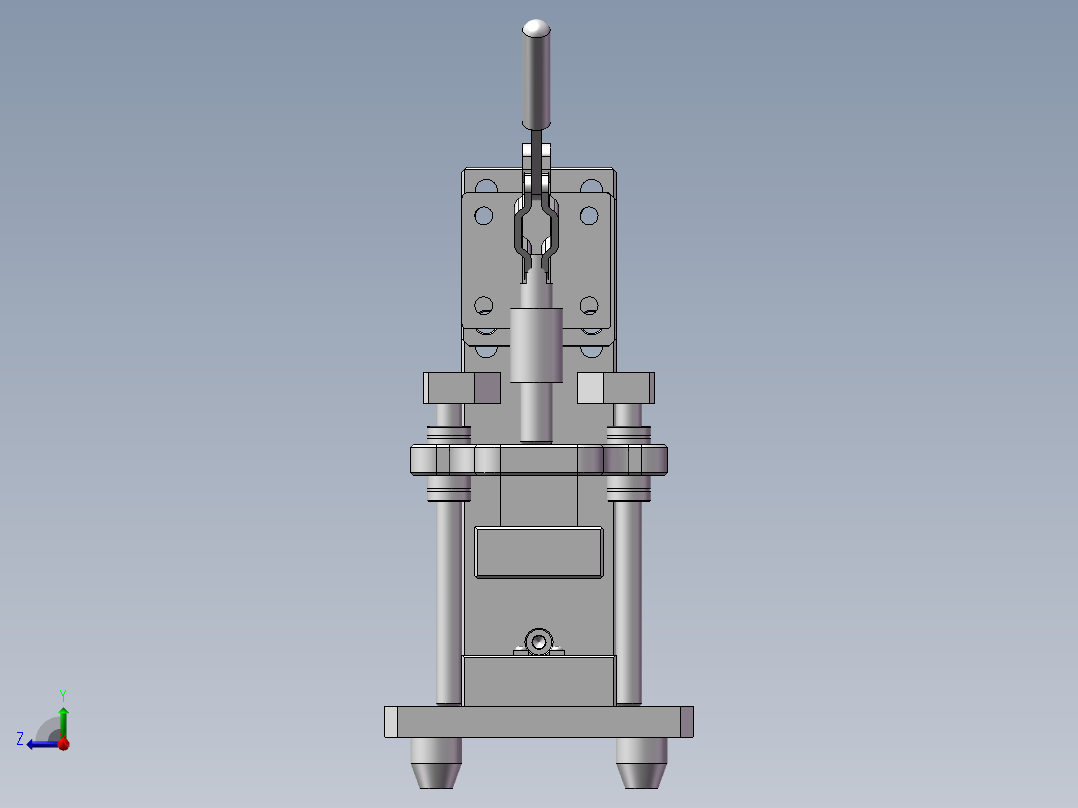 IC切脚折弯右视图