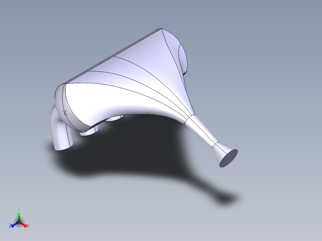 方程式赛车发动机进气系统设计与分析(CATIA+说明书)正等轴测图