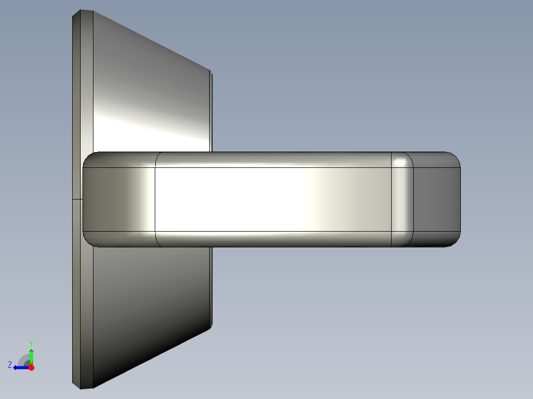 蝶形螺母-WING NUT M10 x 1.5mm Thread.STEP右视图