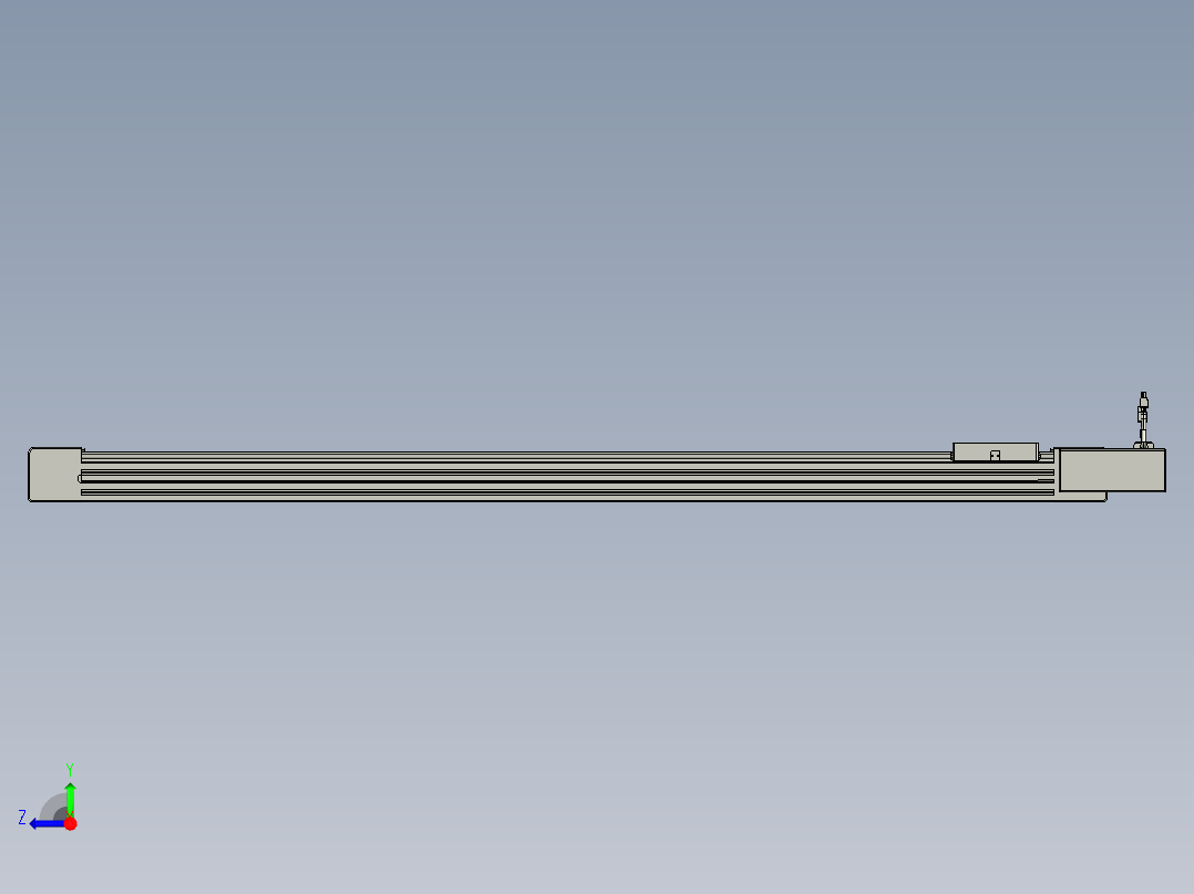 威洛博直线电机模组EB6-L70-S1300-BR-P40-MS3右视图