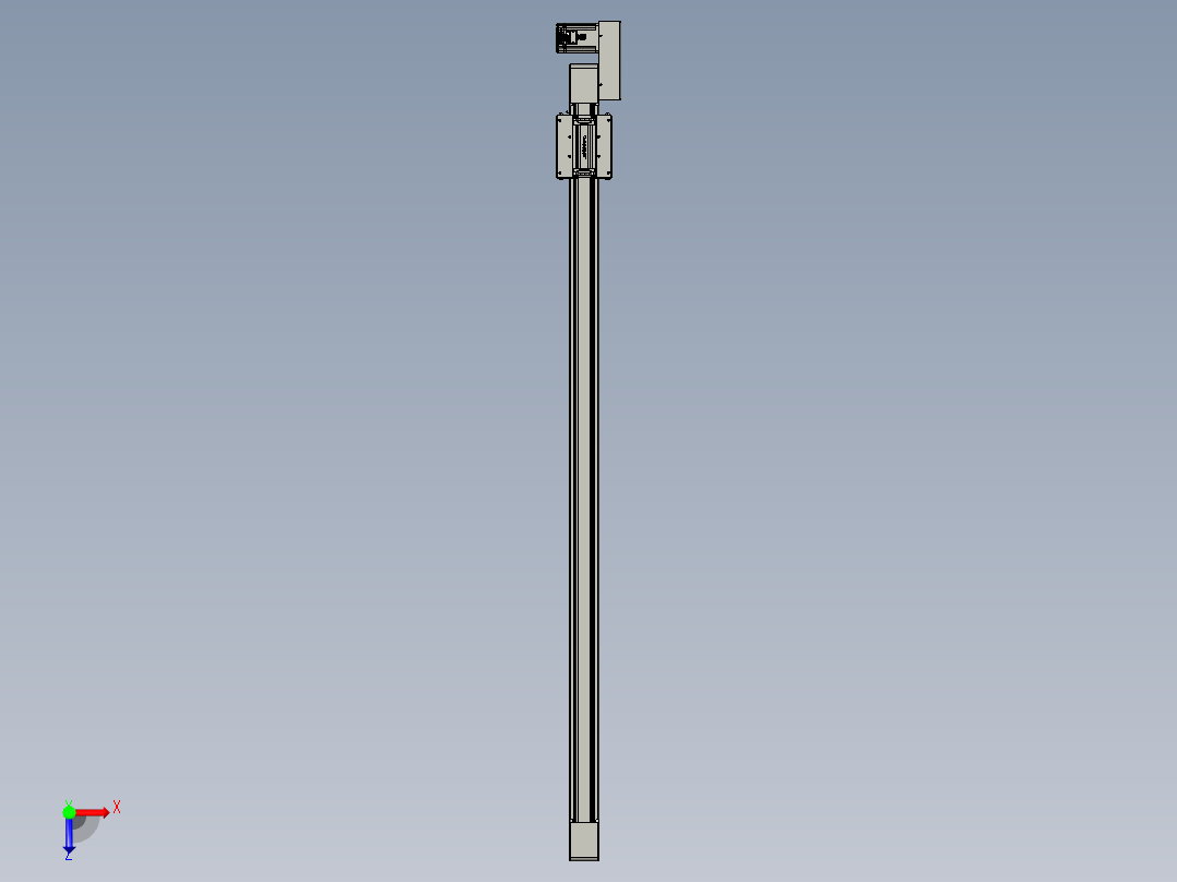 威洛博直线电机模组EB6-L70-S1300-BR-P40-MS3俯视图