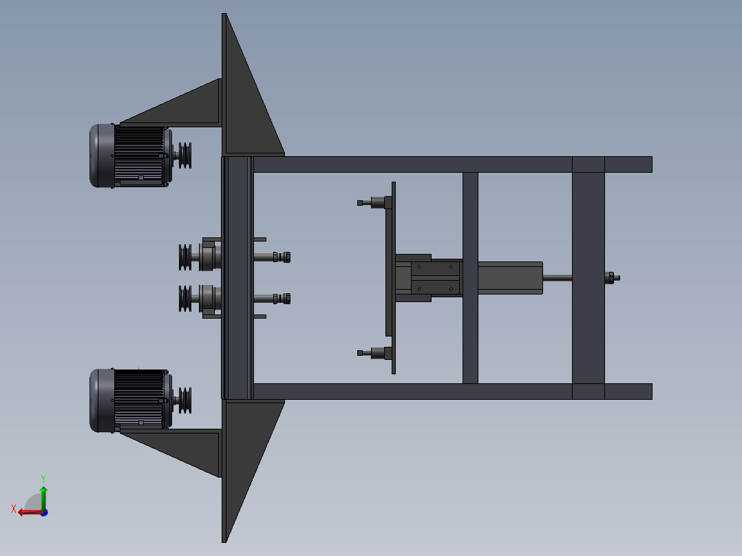 椅板4孔钻孔机后视图