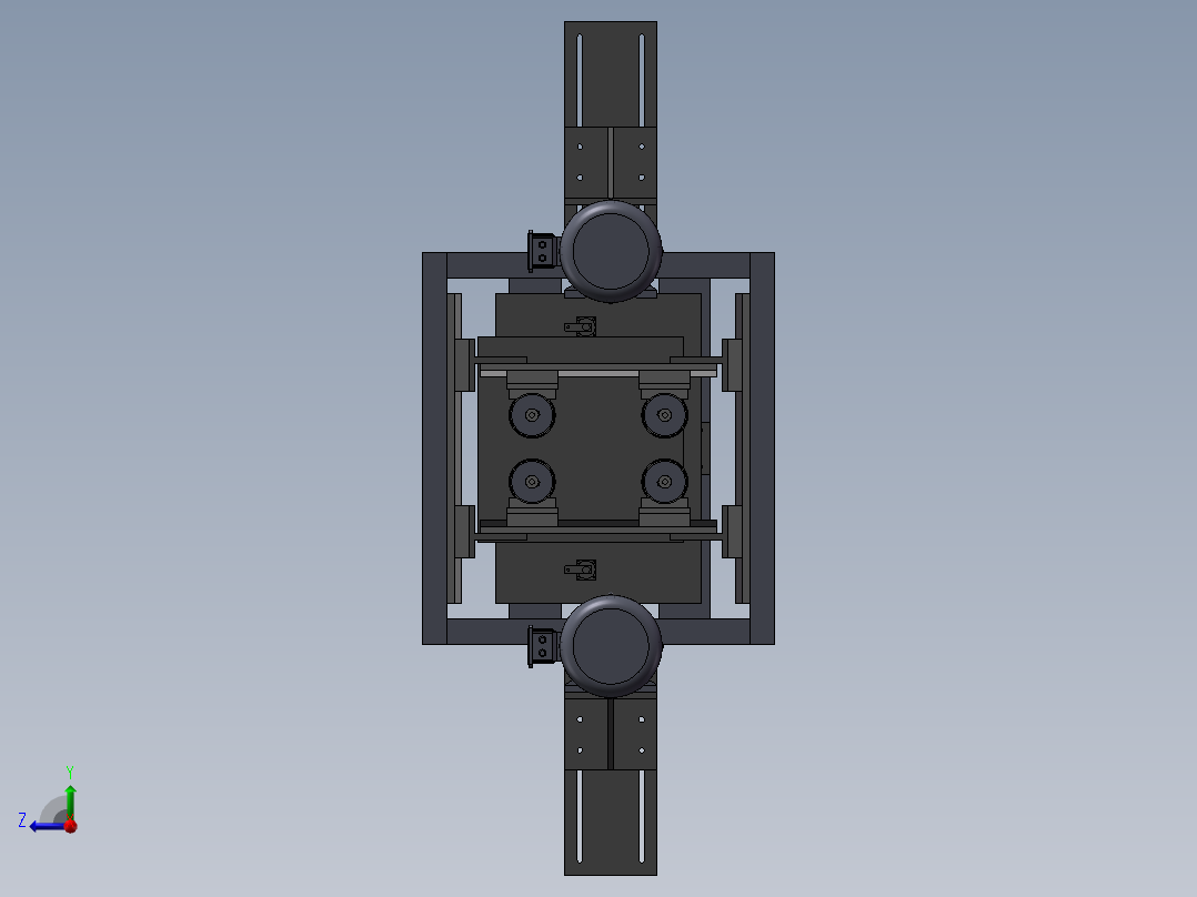 椅板4孔钻孔机右视图