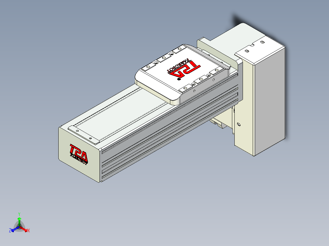 同步带全封闭直线模组TPA-HCB-85D-90-L100-LP-C-P20-N3正等轴测图